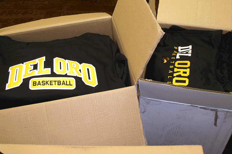 del oro boxes up and ready to go